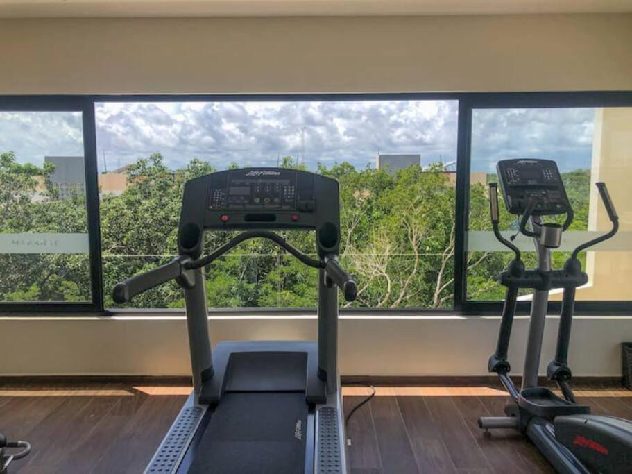 Suit Next To The Common Top Roof Exclusive Building Kingsize Bed 2 Super Pools, Gym, Grill Tulum Bagian luar foto