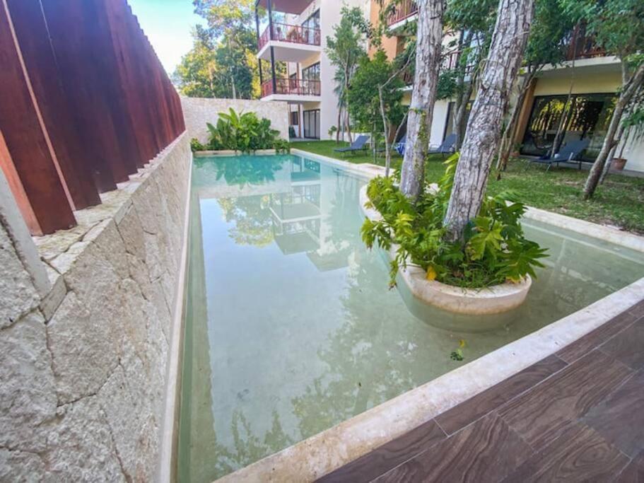 Suit Next To The Common Top Roof Exclusive Building Kingsize Bed 2 Super Pools, Gym, Grill Tulum Bagian luar foto