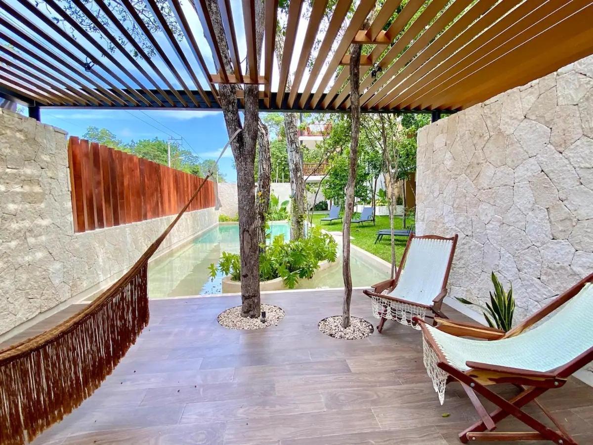 Suit Next To The Common Top Roof Exclusive Building Kingsize Bed 2 Super Pools, Gym, Grill Tulum Bagian luar foto