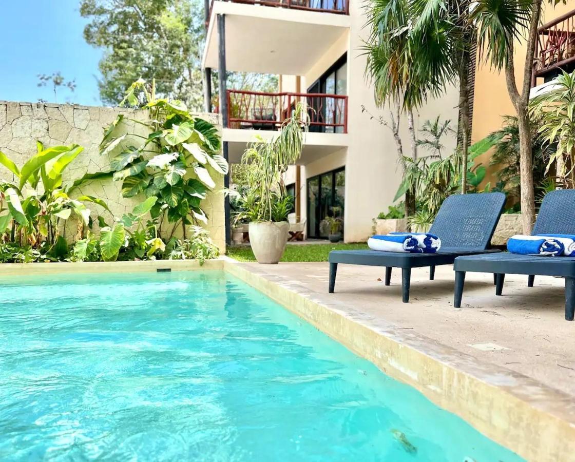 Suit Next To The Common Top Roof Exclusive Building Kingsize Bed 2 Super Pools, Gym, Grill Tulum Bagian luar foto