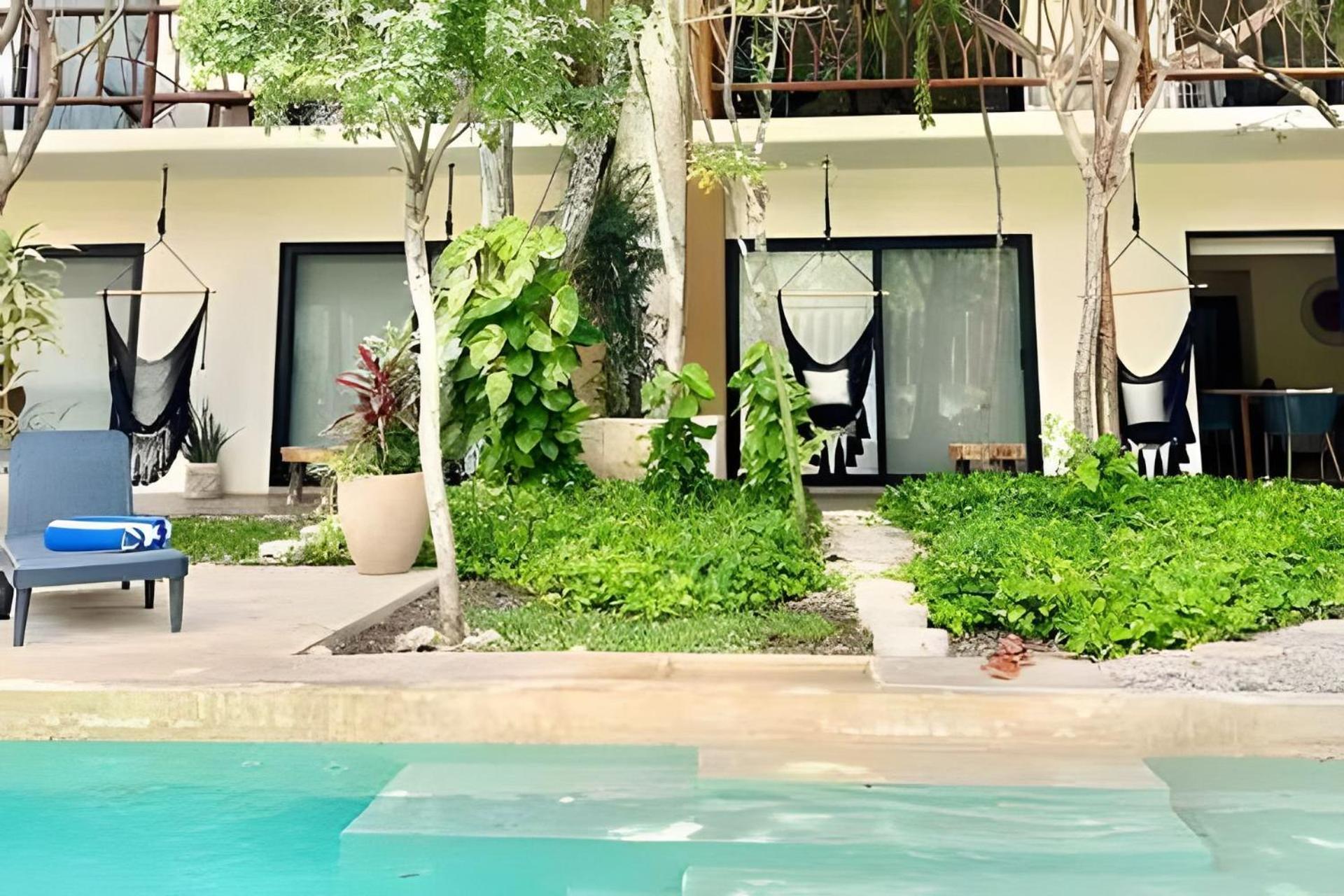 Suit Next To The Common Top Roof Exclusive Building Kingsize Bed 2 Super Pools, Gym, Grill Tulum Bagian luar foto