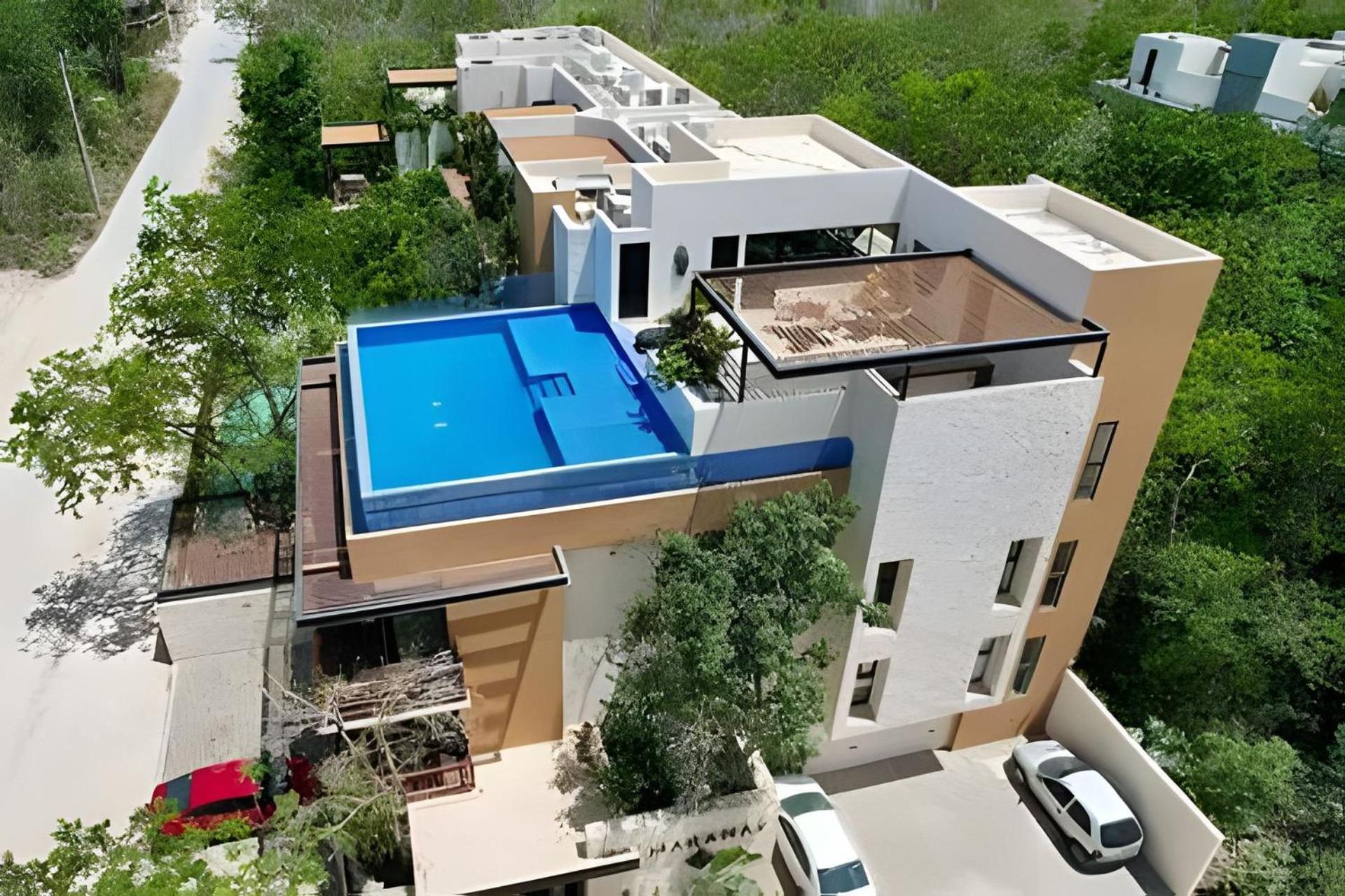 Suit Next To The Common Top Roof Exclusive Building Kingsize Bed 2 Super Pools, Gym, Grill Tulum Bagian luar foto