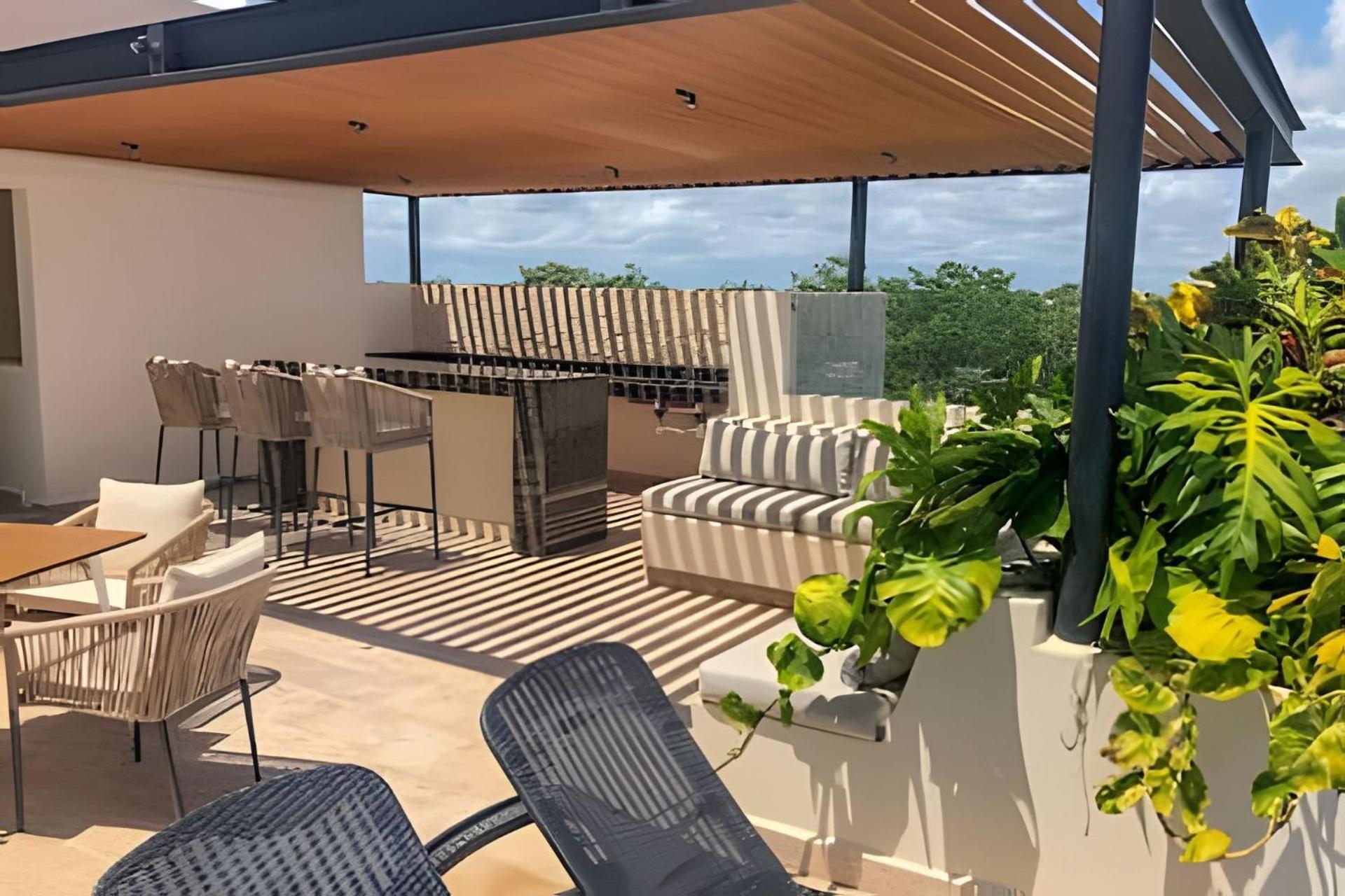 Suit Next To The Common Top Roof Exclusive Building Kingsize Bed 2 Super Pools, Gym, Grill Tulum Bagian luar foto