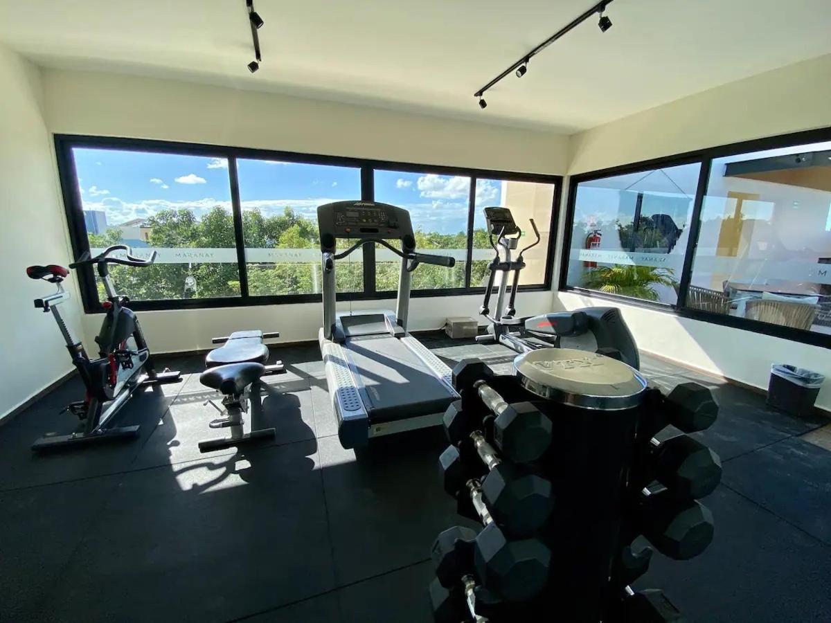 Suit Next To The Common Top Roof Exclusive Building Kingsize Bed 2 Super Pools, Gym, Grill Tulum Bagian luar foto